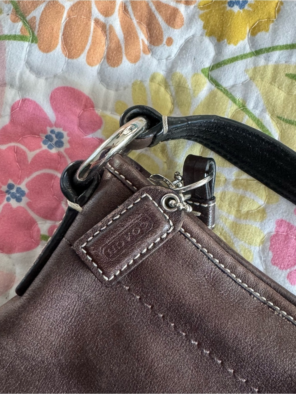 Coach brown leather crossbody vintage - Picture 6 of 7
